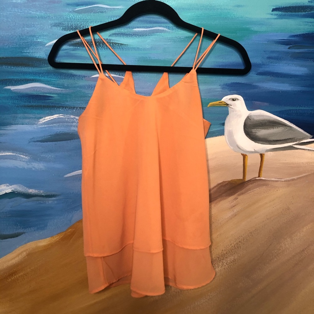 orange blouse